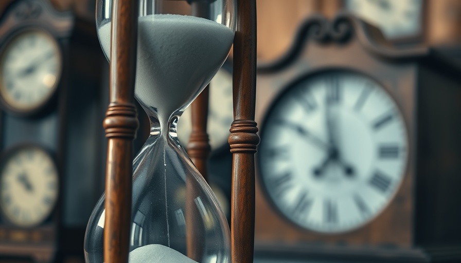 Vintage hourglass signifying Time Millionaire Mindset.