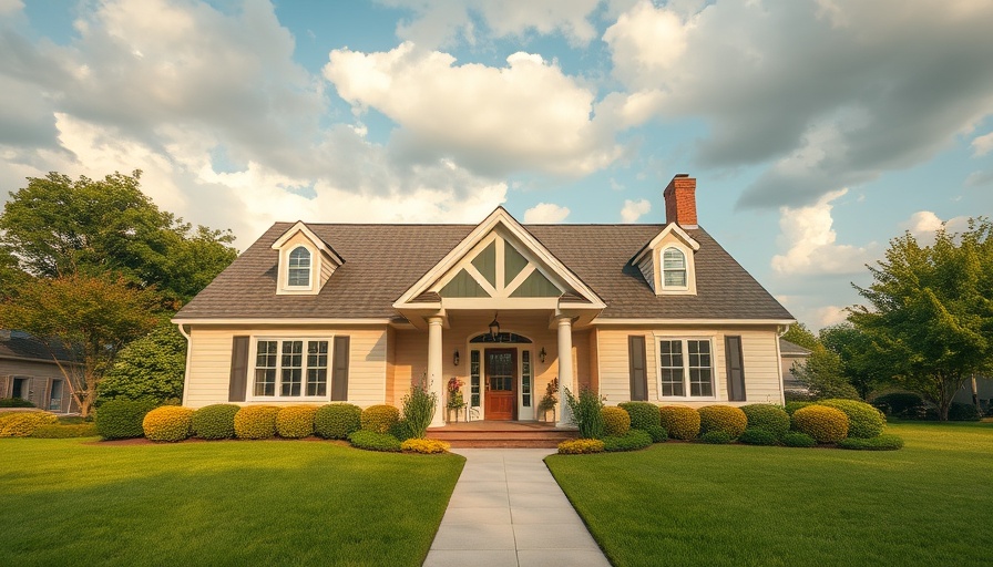 Charming suburban home ideal for first-time homebuyer loans.