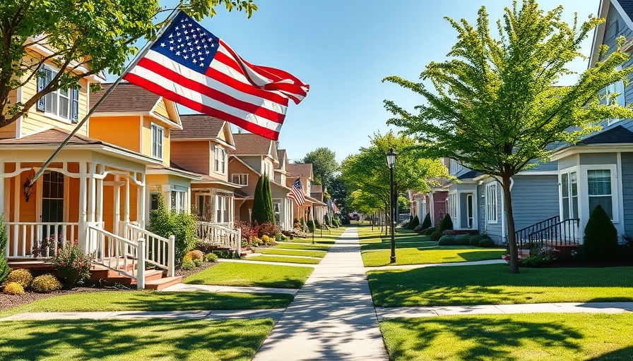 Picturesque neighborhood scene on a sunny day, selling a house with termite history.