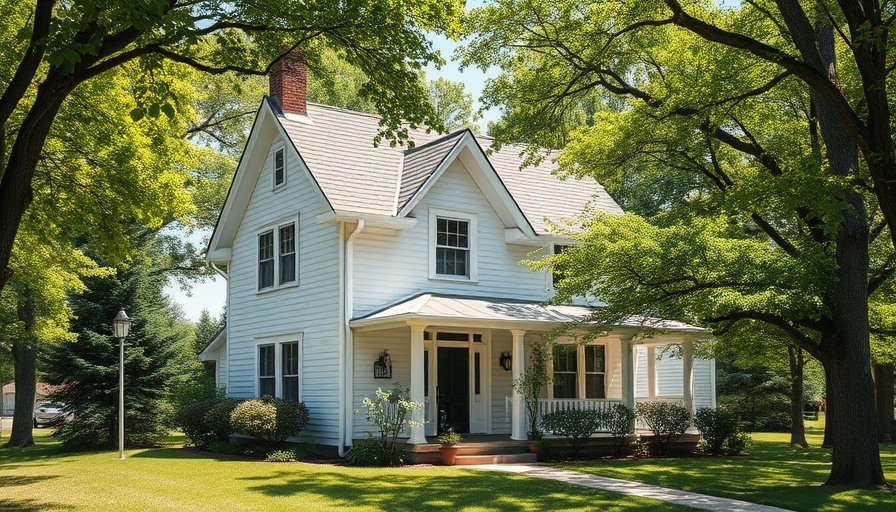 Charming traditional house with porch amid trees - Closing Checklist for Sellers.