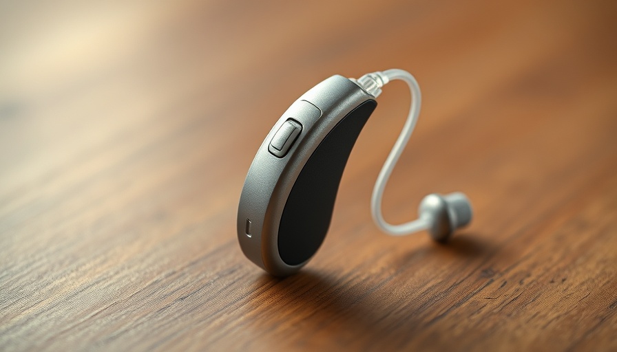 Modern hearing aid close-up showcasing benefits of hearing aids.