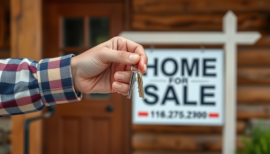 Hands exchanging keys in front of a Home for Sale sign, Flat Fee MLS Listings.