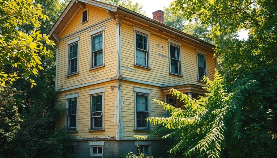Old weathered house in overgrown setting, illustrating how to sell a teardown house.