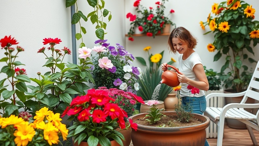 Affordable gardening tips for small space gardening in a vibrant, cozy garden.