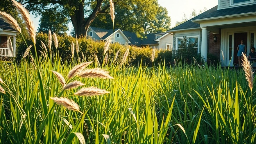 Overgrown Maryland lawn highlighting nuisance ordinances and lawn maintenance fines.