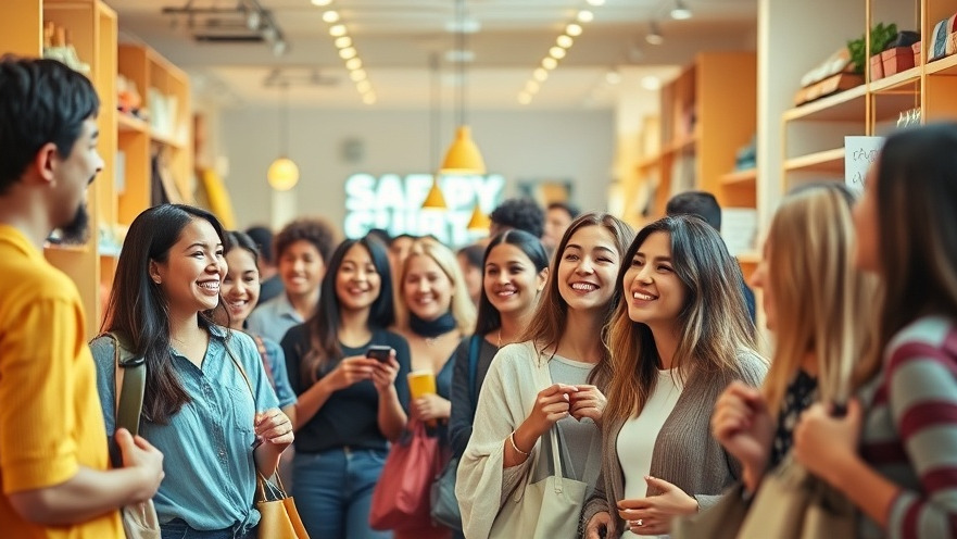 Engaged shoppers in a stylish retail environment showcasing effective retargeting tactics.
