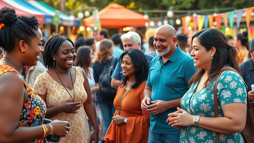 Local business owners engage with their community at lively outdoor events in marketing.