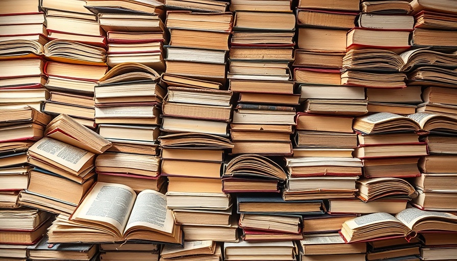 Books arranged like wall art representing research concept for Graves Disease vs Hashimoto's Thyroiditis.