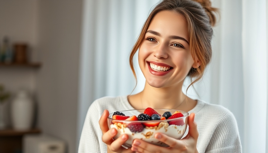 Healthy breakfast with berries and cereal for stamina.