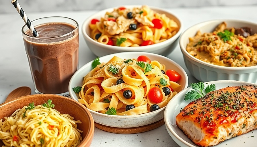 Appetizing gluten-free meal plan with colorful dishes.