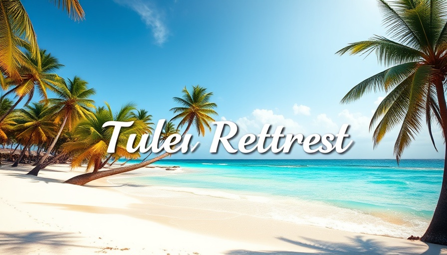 Tulum Wellness Retreat 2025, palm trees by the ocean.