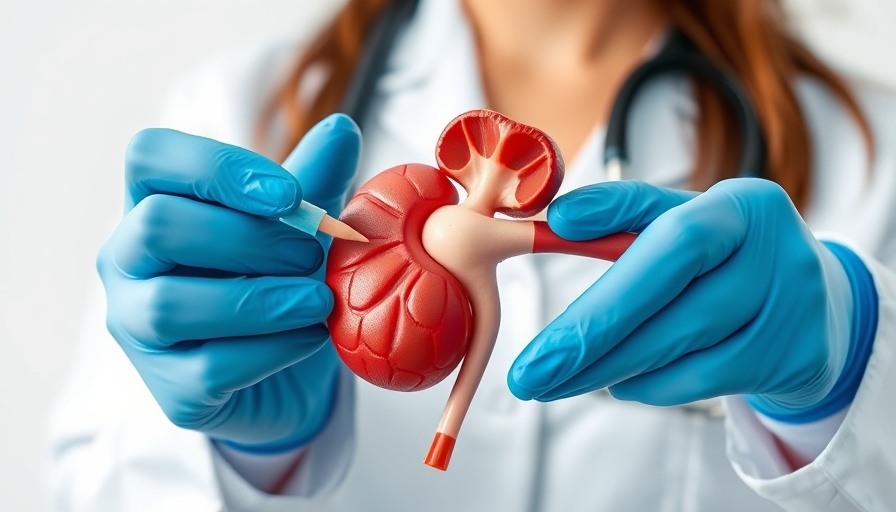 Medical professional demonstrating kidney anatomy benefits of at home kidney dialysis.