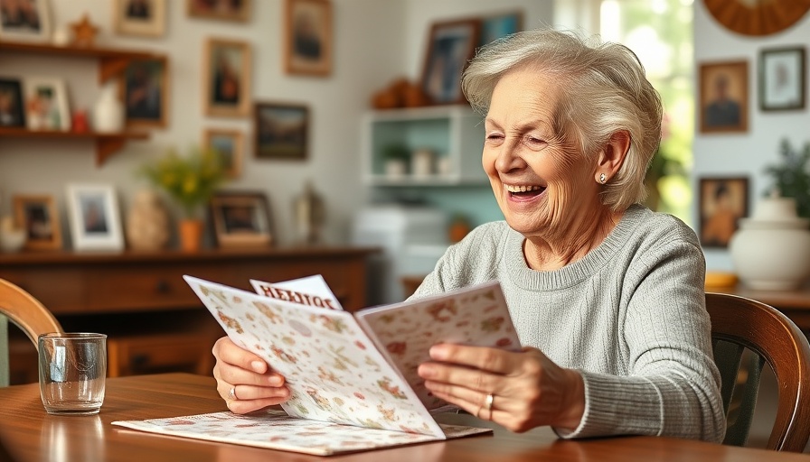 Elderly woman reading cards, Aging in Place for Seniors in Burnaby