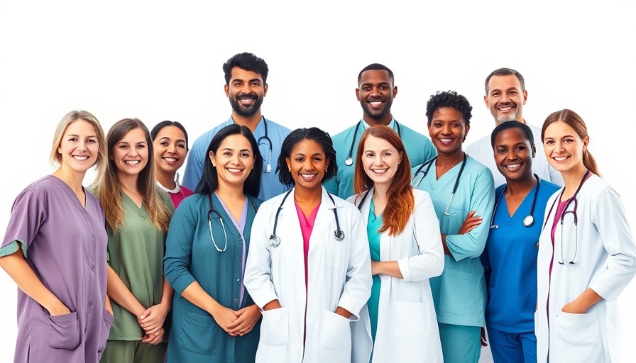 Diverse healthcare team photo from the American Geriatrics Society.