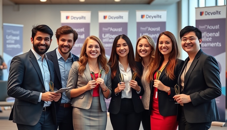 Participants at Wharton Global High School Investment Competition receiving awards.