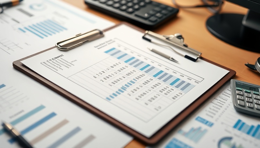 Financial accounting strategies documents and calculator on a desk.