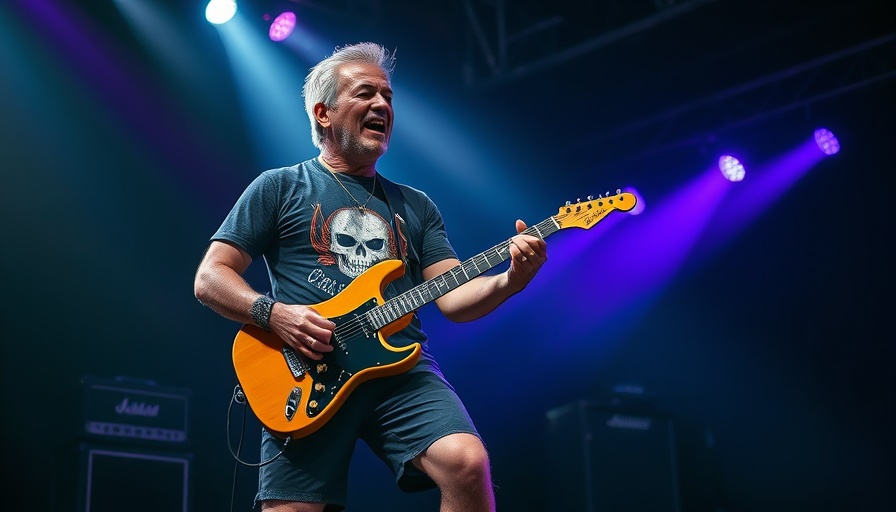 Peter Hook & The Light concert with vibrant stage lighting and performance.
