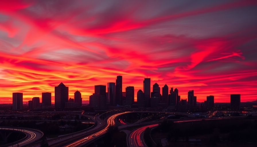 Stunning Denver skyline at sunset for Five-Day Itinerary to Denver.