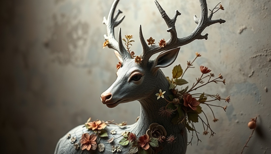 Immersive art experience Colorado featuring detailed deer sculpture.