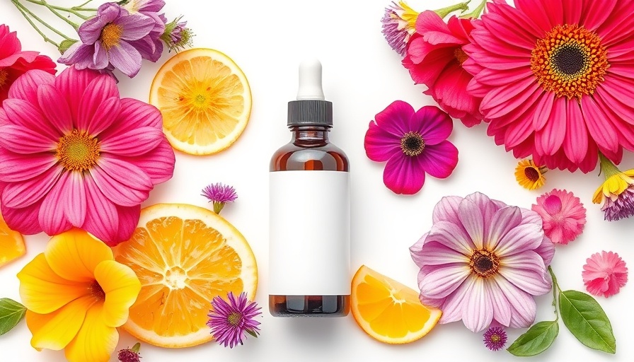 Nirvanta Health Natural Relief product with flowers and fruit.