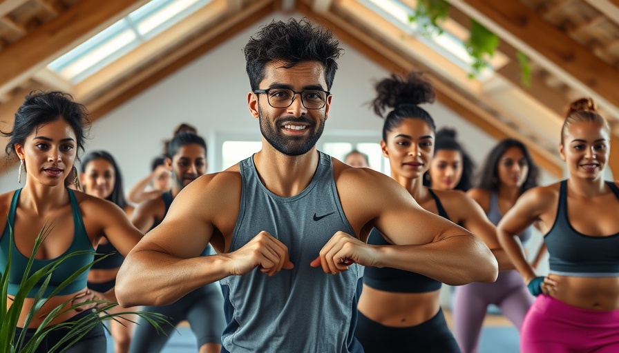 Group fitness instructor course demonstration online session.