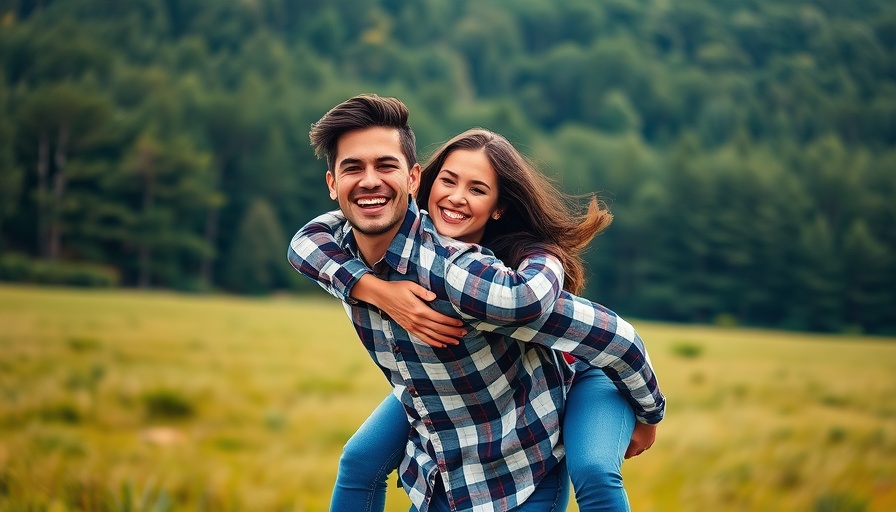 Couples' Relationship Feedback Loops Improve Mental Health: happy couple in a sunny field.