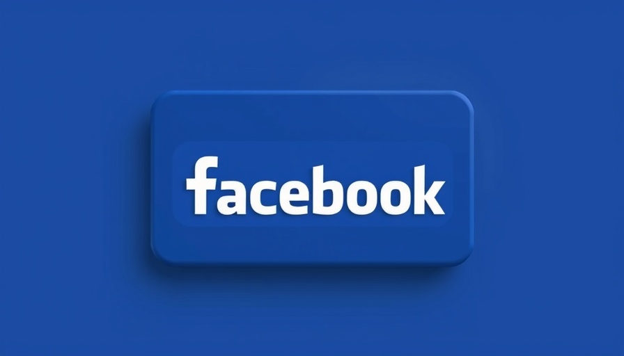 Facebook logo icon on blue background