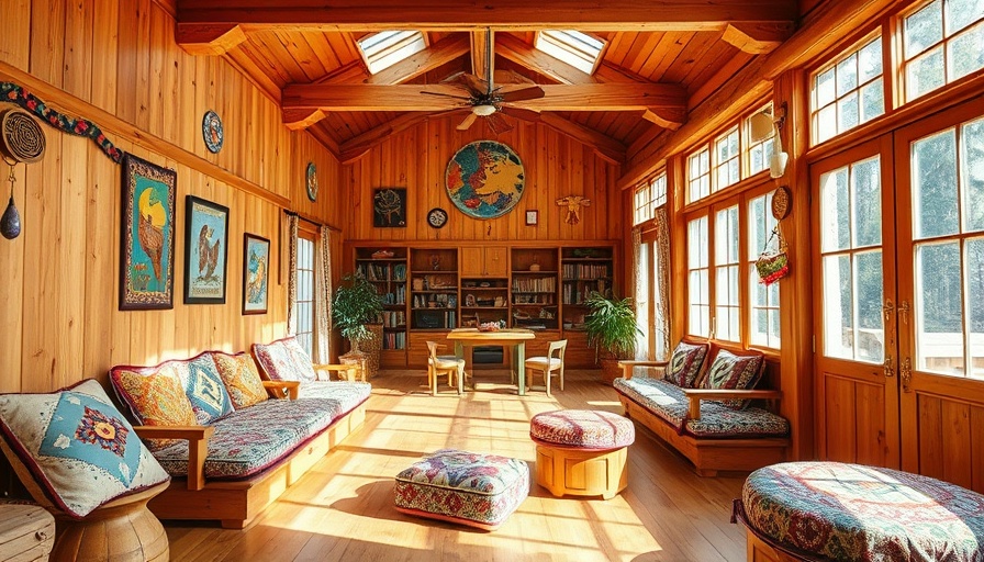 Cozy nook with folk art decor, showcasing a revival of traditional styles.