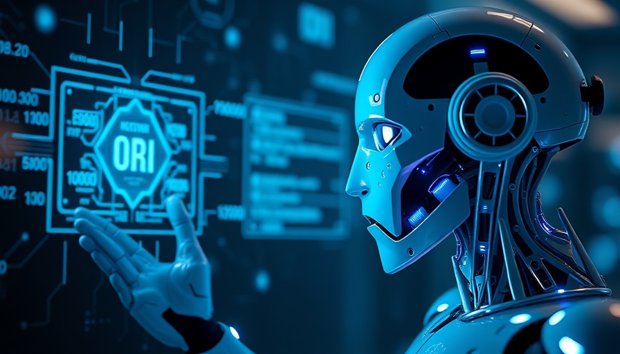 Futuristic robot with AI display, fetching trend in Puget Sound.