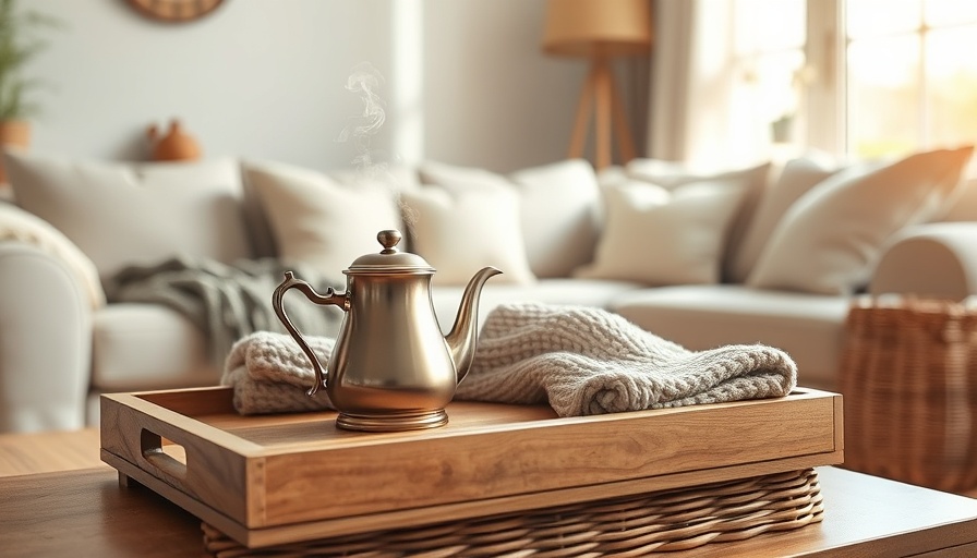 Cozy winter decor with tea and blankets - how to decorate your home for winter.