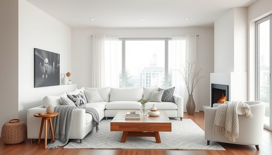 Embrace hygge decor this winter in a cozy Scandinavian living room.