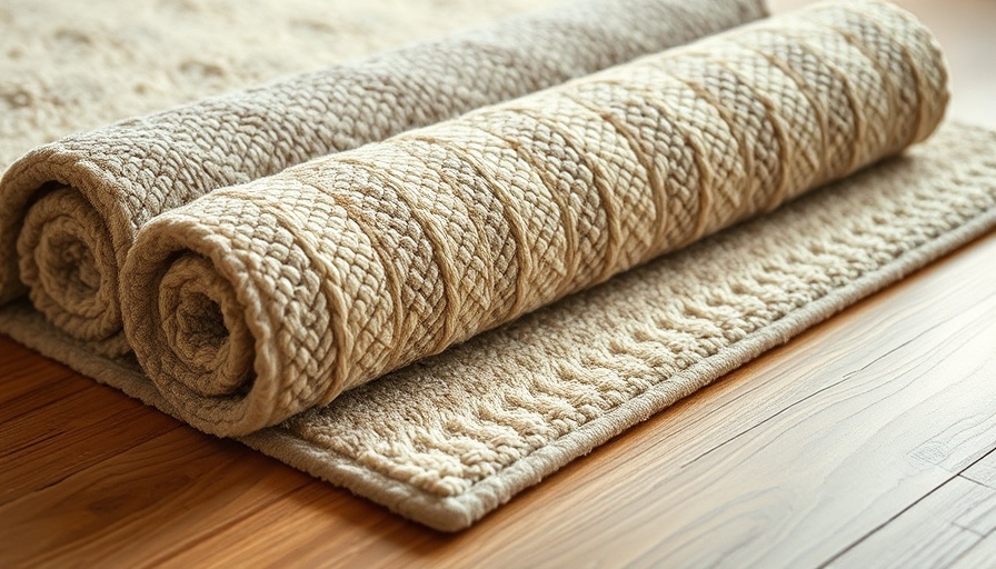 Assorted rug pads and accessories for comfort and stability.