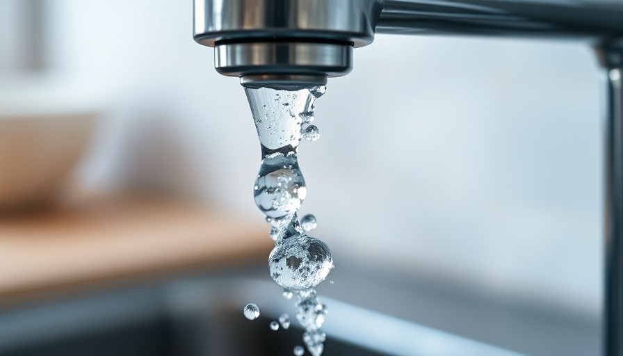 Metal faucet dripping water, illustrating winter plumbing disasters.
