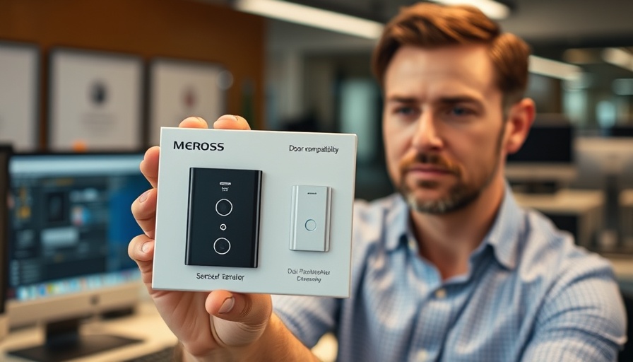 Man discussing Meross door sensor compatibility with Homey.