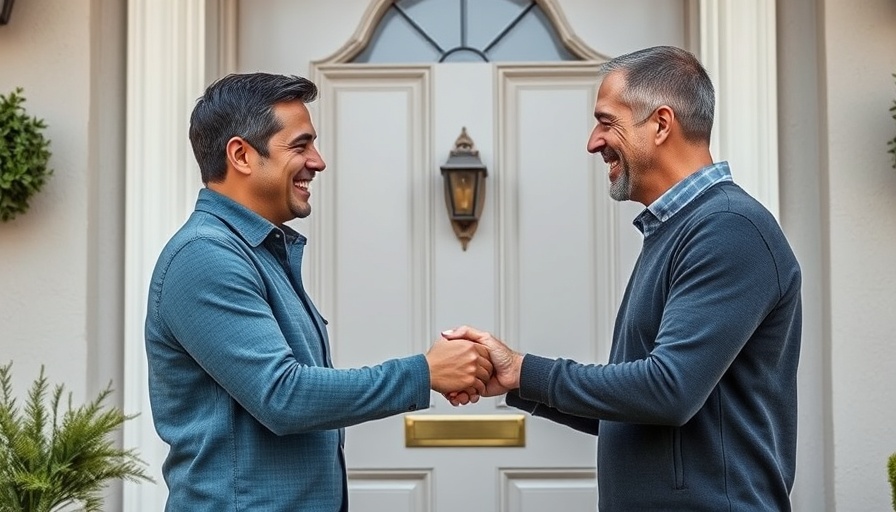 Front Door Upgrade Competition winners celebrate key exchange.