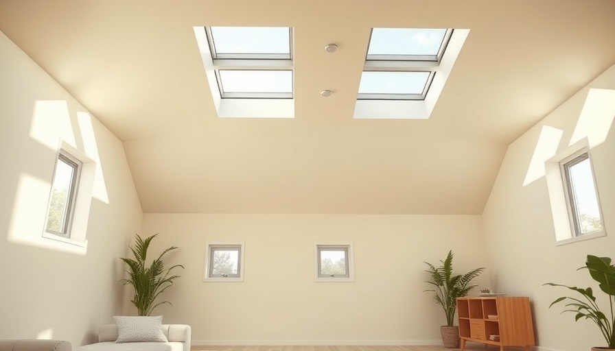 Room illuminated by solar tube lighting.