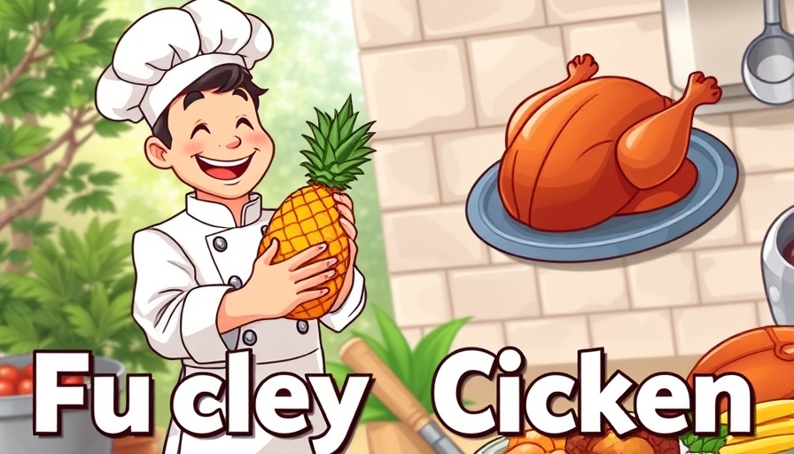 Pineapple beer can chicken recipe illustration, how to elevate your outdoor cooking.