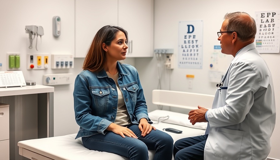 Doctor consulting patient in hospital room for mastectomy recovery support.