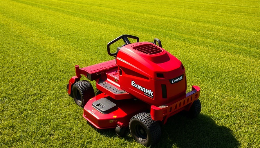 Exmark Commercial 30 X-Series walk-behind mower on green lawn.