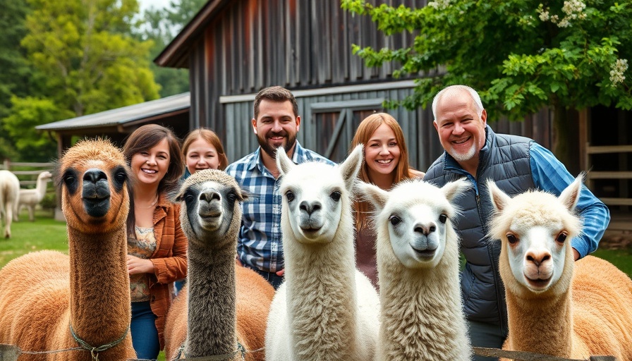 Thoughtful Mother's Day gift ideas: family enjoying alpacas