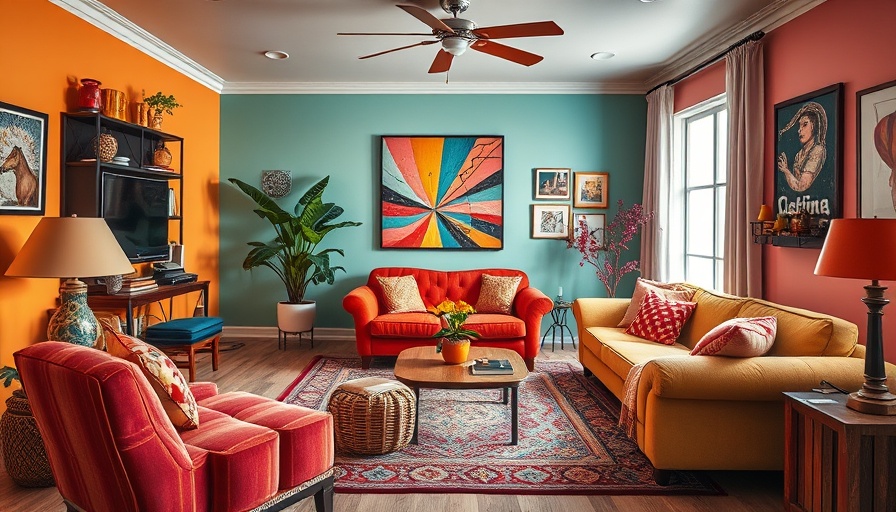 Cherry Lamp Waitlist Trends in colorful modern living room decor.