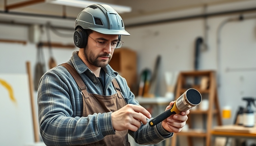 Painter using timeless painting hacks efficiently in workshop.