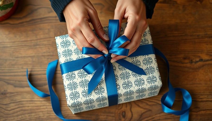 Mother's Day home service gifts being wrapped with care.