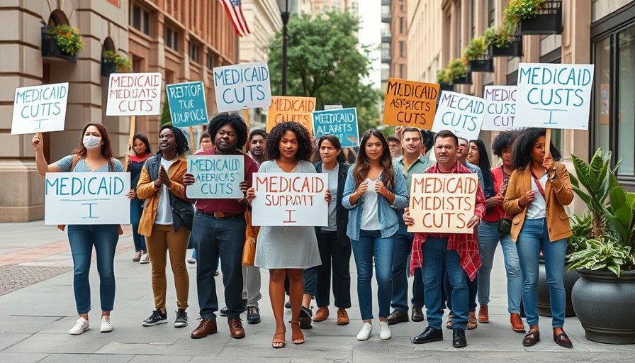 Protest against Washington Medicaid cuts on a city street.