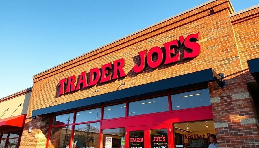 Trader Joe's storefront in bright sunlight.