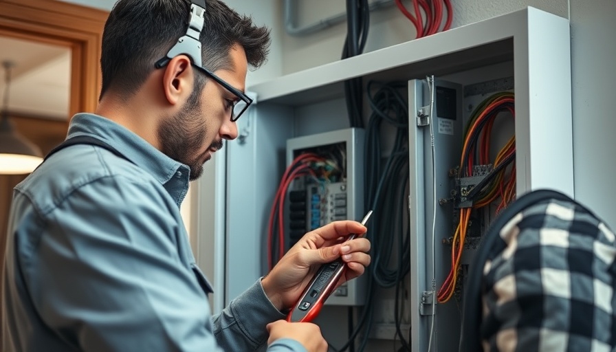 Electrician ensures electrical system safety in homes.