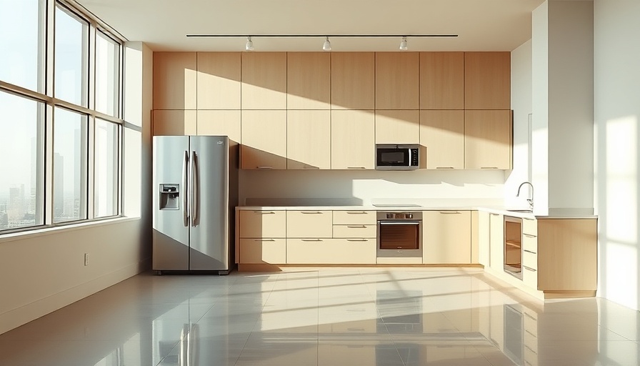 Modern kitchen before vinyl-wrapped kitchen makeover