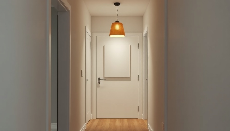 Narrow hallway with decor for DIY home transformation ideas.