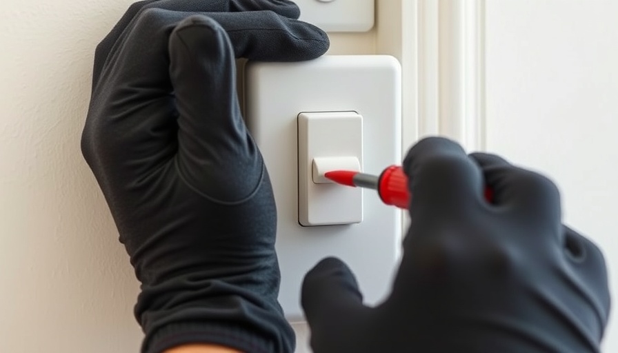 Gloved hands installing a light switch, highlighting vertical or horizontal choices in home services.