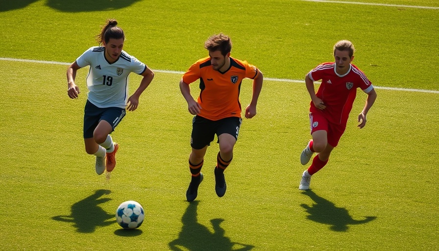 Exciting soccer match with dynamic players on a sunlit pitch, 2026 World Cup matches Seattle